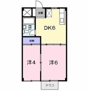 シティーハイツ奈良橋の間取り画像