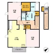 カーサ・ドマーニ Bの間取り画像