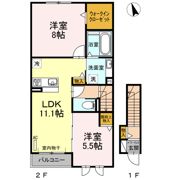 草々庭ハウス B棟の間取り画像