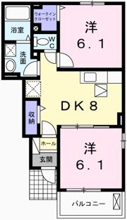 サニーアップヒルEの間取り画像