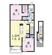 ルーベル太田Dの間取り画像