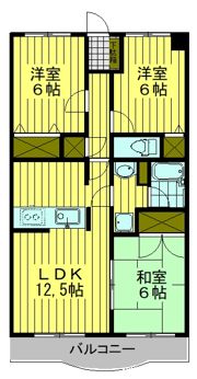 サザンコーポラスの間取り画像