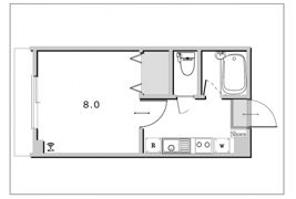 コーポ雅Ⅱの間取り画像