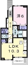 シーズンズ コンフォートⅠの間取り画像