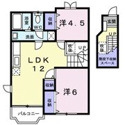 クレスト－ル山地Bの間取り画像