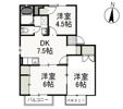 シティクレスト Dの間取り画像