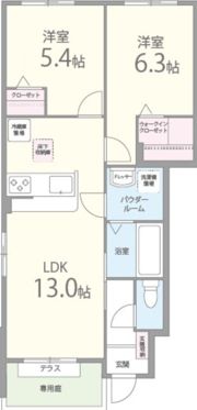 メゾンはるかの間取り画像