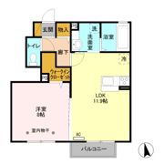 コーポ田村№1の間取り画像