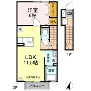 グレイスコート清原台 Bの間取り画像
