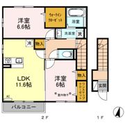 ミルフルールMの間取り画像
