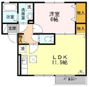 レインボー清水 B棟の間取り画像