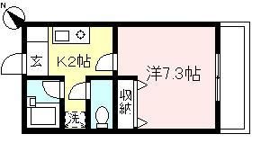 ベルドールAの間取り画像