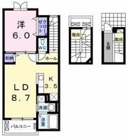 ブローテ ナベシマ Aの間取り画像