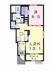 イーストヒルズ大崎Eの間取り画像