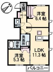 グリーンクレストの間取り画像