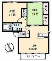 コートMT E館の間取り画像