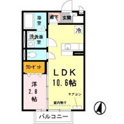 モナリエ六条の間取り画像