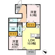 D-roomうみの間取り画像