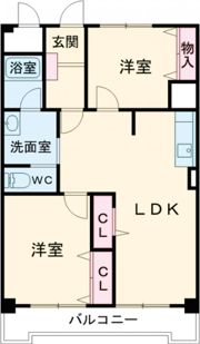 城東マンションの間取り画像