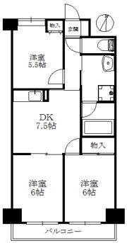 第7水野マンションの間取り画像