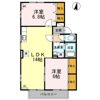 アゼリア土井 B棟の間取り画像