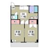上里ハイツBの間取り画像