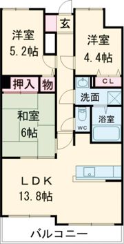 サクラメント今宿の間取り画像