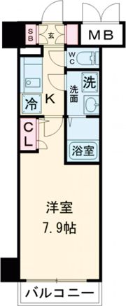 エスリード神戸海岸通の間取り画像