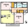 リビングタウン水口 D棟の間取り画像