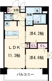 プレサンスTHE KYOTO 華苑の間取り画像