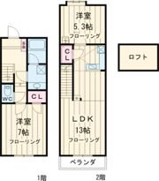 セザンヌ川田2の間取り画像