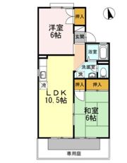 セジュール住吉 A棟の間取り画像