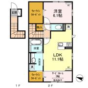 クレセント Aの間取り画像
