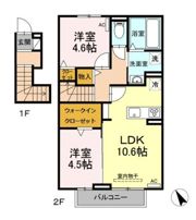 アペーゴ Aの間取り画像