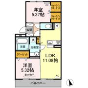 オアシス加納 Ⅲの間取り画像