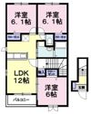 ソレアードⅢの間取り画像