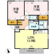 リビングタウン向中野 Eの間取り画像