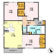 クレストフォーチュン Bの間取り画像