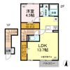 Habitation K(ｱﾋﾞﾀｼｵﾝ ｹｲ)の間取り画像