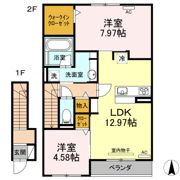サニープレイス十一屋 D棟の間取り画像