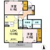 クレスト八万の間取り画像