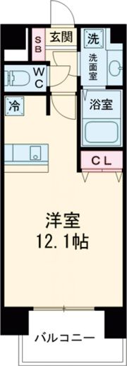 アプリーレ神戸元町の間取り画像