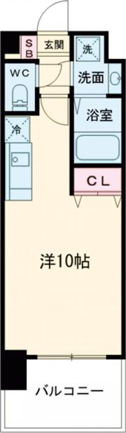 アプリーレ神戸元町の間取り画像