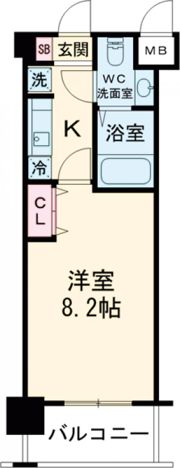 アプリーレ神戸元町の間取り画像
