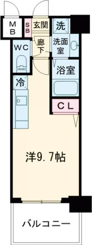 アプリーレ神戸元町の間取り画像
