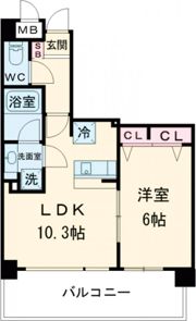 アプリーレ神戸元町の間取り画像