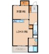 ウィスターコート斐川Bの間取り画像