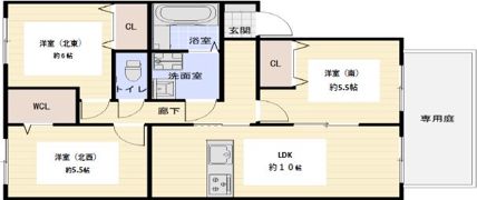 グランモア堂本の間取り画像