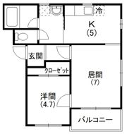 コンフォードⅢの間取り画像