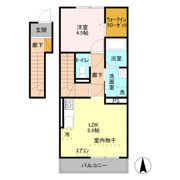 クレセントの間取り画像